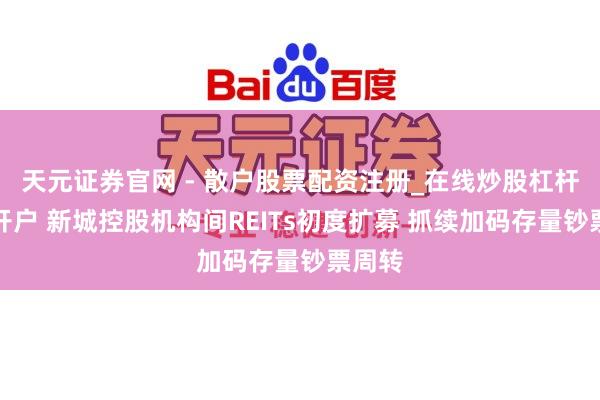天元证券官网 - 散户股票配资注册_在线炒股杠杆官方开户 新城控股机构间REITs初度扩募 抓续加码存量钞票周转