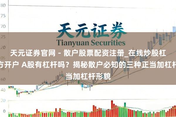 天元证券官网 - 散户股票配资注册_在线炒股杠杆官方开户 A股有杠杆吗？揭秘散户必知的三种正当加杠杆形貌